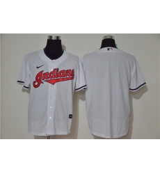 Indians Blank White Nike 2020 Cool Base Jersey