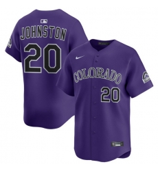 Men Colorado Rockies Nike Purple Alternate Limited Jersey Johnston Troy 20 Men Colorado Rockies Nike Purple Alternate Limited Jersey Johnston Troy 20
