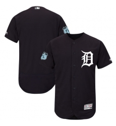 MLB Tigers Blank Orange Blank Cool Base Men Jersey