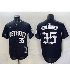 Men Detroit Tigers 35 Justin Verlander 2026 Black Motor Gothic Edition Vapor Premier Limited Stitched Baseball Jersey Men Detroit Tigers 35 Justin Verlander 2026 Black Motor Gothic Edition Vapor Premier Limited Stitched Baseball Jersey