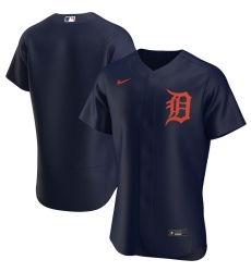 Men Detroit Tigers Men Nike Navy Alternate 2020 Flex Base Team MLB Jersey