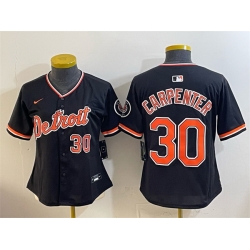 Youth Detroit Tigers  30 Kerry Carpenter Black 2026 Alternate Vapor Premier Limited Stitched Baseball Jersey