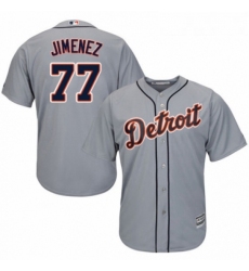 Youth Majestic Detroit Tigers 77 Joe Jimenez Replica Grey Road Cool Base MLB Jersey 