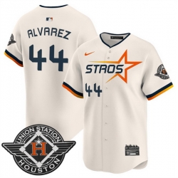 Men Houston Astros 44 Yordan Alvarez Cream 2025 City Connect Limited Stitched Baseball Jersey