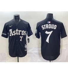 Men Houston Astros 7 C J Stroud Black Gothic Houston Born Barrio Raised Limited Stitched Baseball Jersey Men Houston Astros 7 C J Stroud Black Gothic Houston Born Barrio Raised Limited Stitched Baseball Jersey