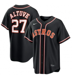 Men Houston Astros Jose Altuve #27 Nike Fashion Black Out Jersey Men Houston Astros Jose Altuve #27 Nike Fashion Black Out Jersey