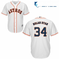 Womens Majestic Houston Astros 34 Nolan Ryan Authentic White Home Cool Base MLB Jersey