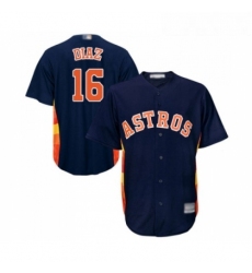 Youth Houston Astros 16 Aledmys Diaz Authentic Navy Blue Alternate Cool Base Baseball Jersey 