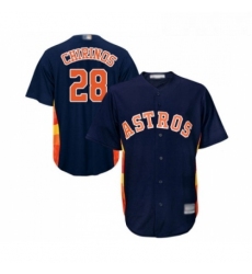 Youth Houston Astros 28 Robinson Chirinos Authentic Navy Blue Alternate Cool Base Baseball Jersey 