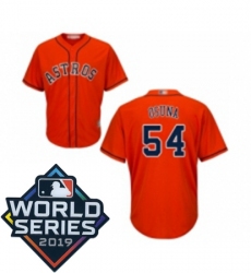 Youth Houston Astros 54 Roberto Osuna Orange Alternate Cool Base Baseball jersey