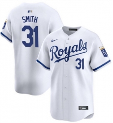 Men Kansas City Royals 31 Will Smith White 2024 Home Limited Cool Base Stitched Baseball Jersey