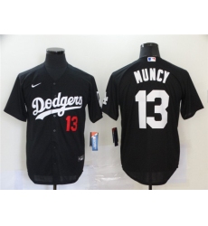 Dodgers 13 Max Muncy Black 2020 Nike Cool Base Jersey