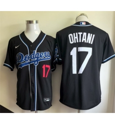 Men Los Angeles Dodgers 17 Shohei Ohtani Black Cool Base Stitched Baseball Jersey Men Los Angeles Dodgers 17 Shohei Ohtani Black Cool Base Stitched Baseball Jersey