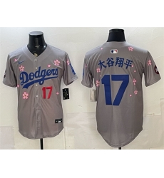 Men Los Angeles Dodgers 17 Shohei Ohtani Grey 2025 Tokyo Series Limited Stitched Baseball Jersey Men Los Angeles Dodgers 17 Shohei Ohtani Grey 2025 Tokyo Series Limited Stitched Baseball Jersey