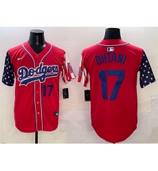 Men Los Angeles Dodgers 17 Shohei Ohtani Red Limited Stitched Baseball Jersey Men Los Angeles Dodgers 17 Shohei Ohtani Red Limited Stitched Baseball Jersey