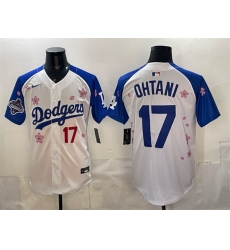 Men Los Angeles Dodgers 17 Shohei Ohtani White Royal 2025 World Series Champions Patch Tokyo Series Limited Stitched Baseball Jersey Men Los Angeles Dodgers 17 Shohei Ohtani White Royal 2025 World Series Champions Patch Tokyo Series Limited Stitched Baseball Jersey