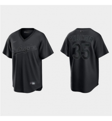 Men Los Angeles Dodgers 35 Cody Bellinger Black Pitch Black Fashion Replica Stitched Jersey