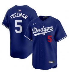 Men Los Angeles Dodgers 5 Freddie Freeman Royal Limited Stitched Baseball Jersey Men Los Angeles Dodgers 5 Freddie Freeman Royal Limited Stitched Baseball Jersey