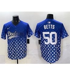 Men Los Angeles Dodgers 50 Mookie Betts Blue Limited Stitched Baseball Jersey Men Los Angeles Dodgers 50 Mookie Betts Blue Limited Stitched Baseball Jersey