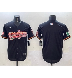 Men Los Angeles Dodgers Blank Black Mexico Limited Stitched Baseball Jersey Men Los Angeles Dodgers Blank Black Mexico Limited Stitched Baseball Jersey