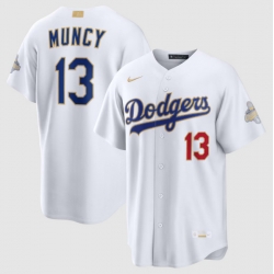 Men Los Angeles Dodgers Max Muncy Nike White 2026 Gold Collection Stadium Jersey