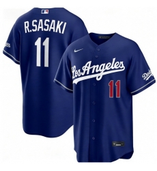 Men Los Angeles Dodgers Roki Sasaki 11 Blue 2026 Gold Collection Stadium Stitched Baseball Jersey Men Los Angeles Dodgers Roki Sasaki 11 Blue 2026 Gold Collection Stadium Stitched Baseball Jersey