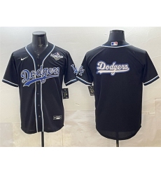 Men Los Angeles Dodgers Team Big Logo Black Fashion 2025 World Series Cool Base Stitched Baseball Jersey 002 Men Los Angeles Dodgers Team Big Logo Black Fashion 2025 World Series Cool Base Stitched Baseball Jersey 002
