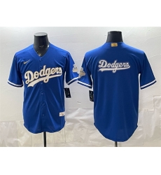 Men Los Angeles Dodgers Team Big Logo Royal 2026 Alternate Gold Collection Stadium Stitched Baseball Jersey 003