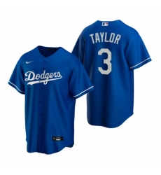 Mens Nike Los Angeles Dodgers 3 Chris Taylor Royal Alternate Stitched Baseball Jersey