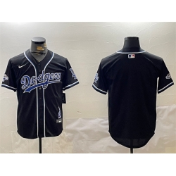 Women Los Angeles Dodgers Blank Black 2024 World Series Champions Limited Stitched Baseball Jersey