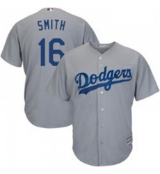 Will Smith Youth Los Angeles Dodgers Gray Replica Cool Base Road Jersey Majestic