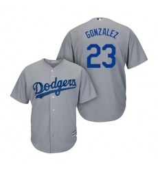 Youth Los Angeles Dodgers Adrian Gonzalez Grey Authentic Home Cool Base MLB Jersey