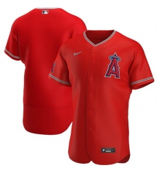 Men Los Angeles Angels Blank Red Team Logo Flex Base Stitched Jersey