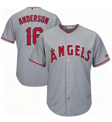 Men Los Angeles Angels Garret Anderson #16 Gray Majestick Baseball Jersey Men Los Angeles Angels Garret Anderson #16 Gray Majestick Baseball Jersey