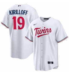 Men Minnesota Twins 19 Alex Kirilloff White Cool Base Stitched Baseball JerseyS