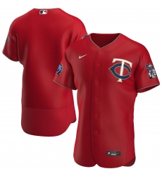 Men Minnesota Twins Men Nike Red Alternate 2020 60th Season Flex Base Team MLB Jersey