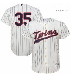 Mens Majestic Minnesota Twins 35 Michael Pineda Replica Cream Alternate Cool Base MLB Jersey 