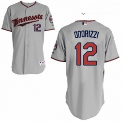 Youth Majestic Minnesota Twins 12 Jake Odorizzi Authentic Grey Road Cool Base MLB Jersey 