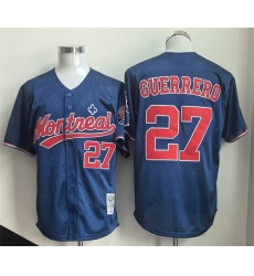 Men Montreal Expos 27 Vladimir Guerrero Navy Cooperstown Collection Stitched MLB Jersey Men Montreal Expos 27 Vladimir Guerrero Navy Cooperstown Collection Stitched MLB Jersey
