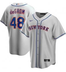 Mets 48 Jacob DeGrom Gray 2020 Nike Cool Base Jersey