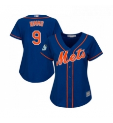 Womens New York Mets 9 Brandon Nimmo Authentic Royal Blue Alternate Home Cool Base Baseball Jersey 