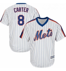 Youth Majestic New York Mets 8 Gary Carter Authentic White Alternate Cool Base MLB Jersey