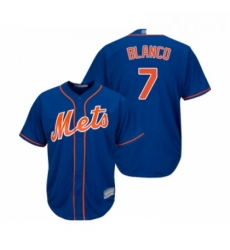 Youth New York Mets 7 Gregor Blanco Authentic Royal Blue Alternate Home Cool Base Baseball Jersey 