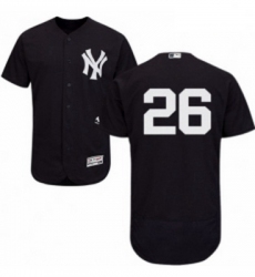 Mens Majestic New York Yankees 26 Tyler Austin Navy Blue Alternate Flex Base Authentic Collection MLB Jersey