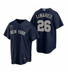 Mens Nike New York Yankees 26 DJ LeMahieu Navy Alternate Stitched Baseball Jersey