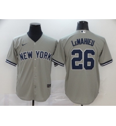 Yankees 26 DJ LeMahieu Gray 2020 Nike Cool Base Jersey
