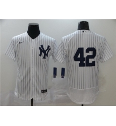 Yankees 42 Mariano Rivera White 2020 Nike Cool Base Jersey