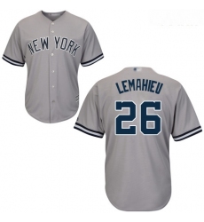 Yankees #26 DJ LeMahieu Grey Cool Base Stitched Youth Baseball Jersey