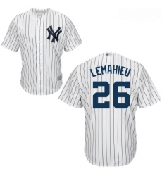 Yankees #26 DJ LeMahieu White Cool Base Stitched Youth Baseball Jersey