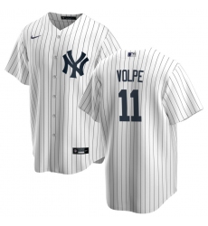 Youth Nike New York Yankees 11 Anthony Volpe White Home Stitched Baseball Jersey